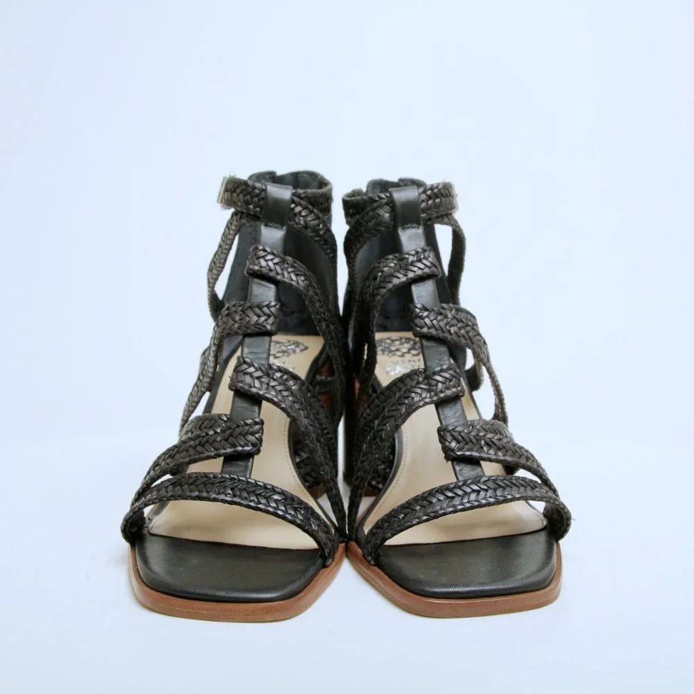 NWT‎ Vince Camuto Nissena Leather Strappy Heeled Sandals